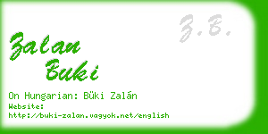 zalan buki business card